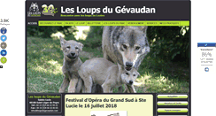 Desktop Screenshot of loupsdugevaudan.com